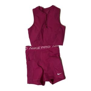 Nike pro dri-fit pink BOTTOMS with side pocket